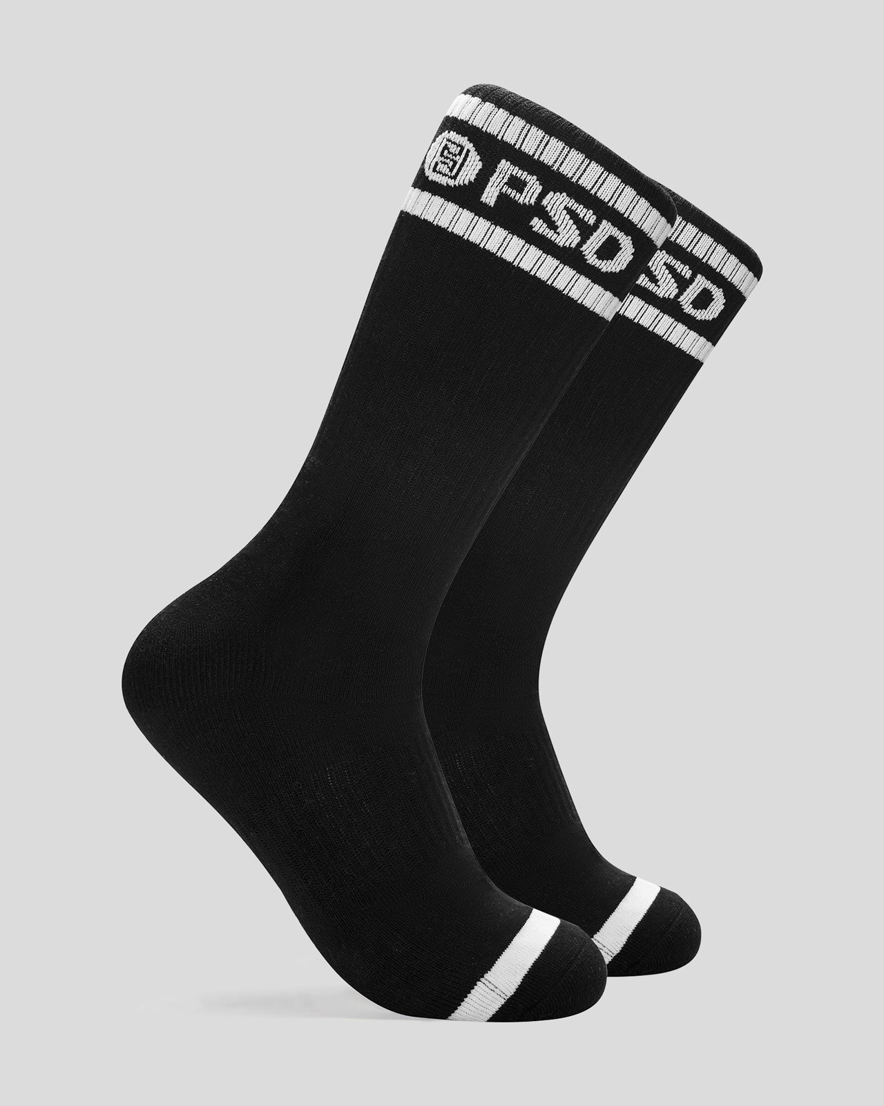 3 Pack - Logo Stripe Crew - Black - Image 2