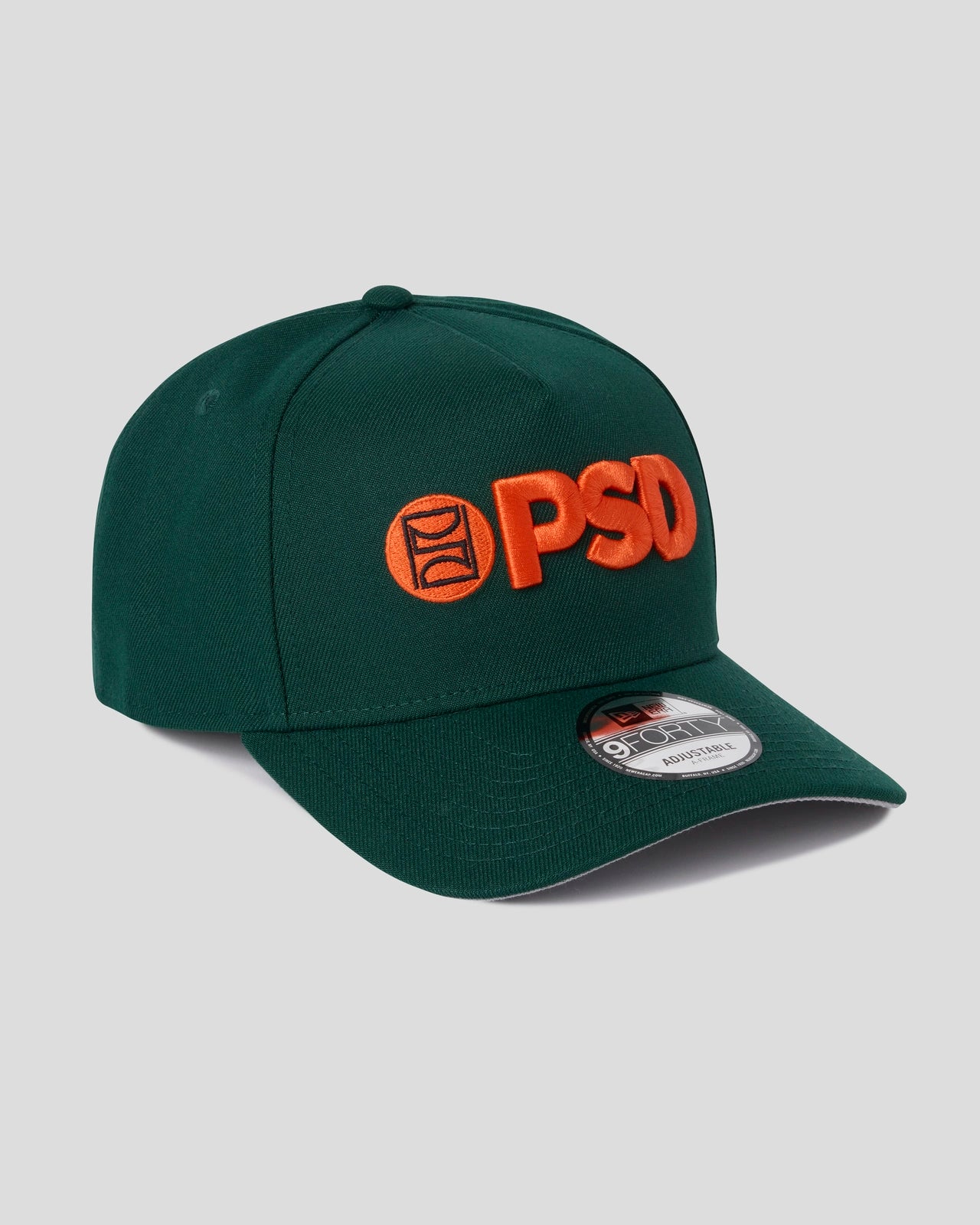 New Era x PSD Logo Hat Green/Orange - Image 3